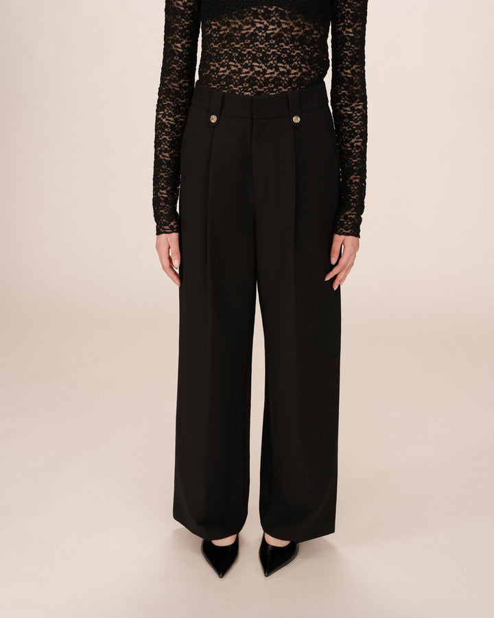 Pantalon tailleur noir Septime