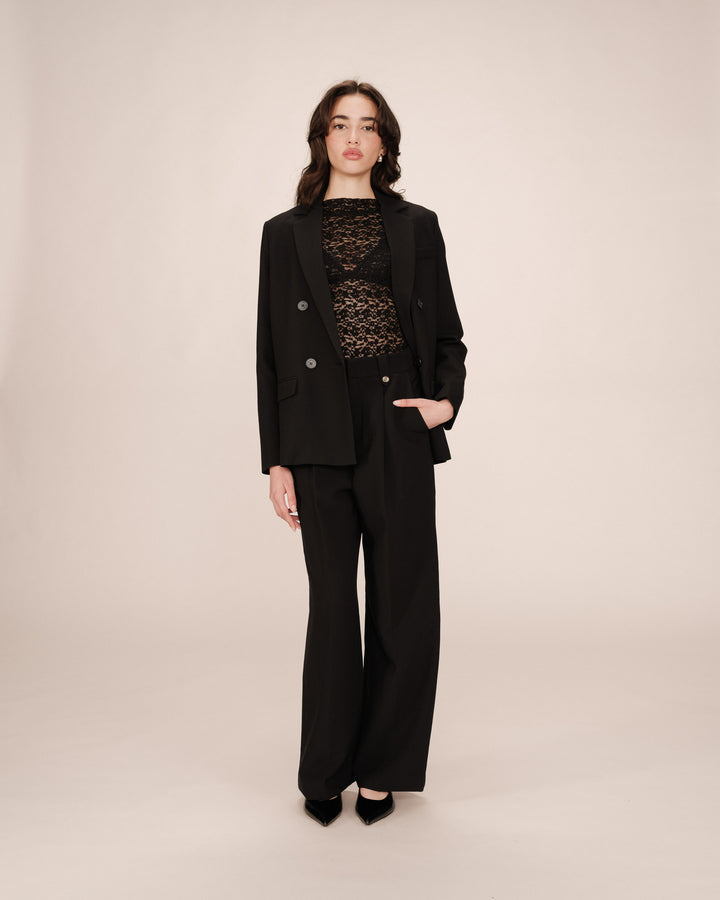 Pantalon tailleur noir Septime