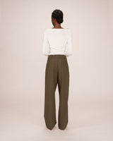 Pantalon tailleur vert foret Septime