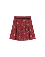 Jupe imprimée fleurs terracotta Staicy