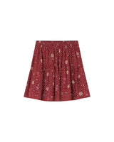 Jupe imprimée fleurs terracotta Staicy