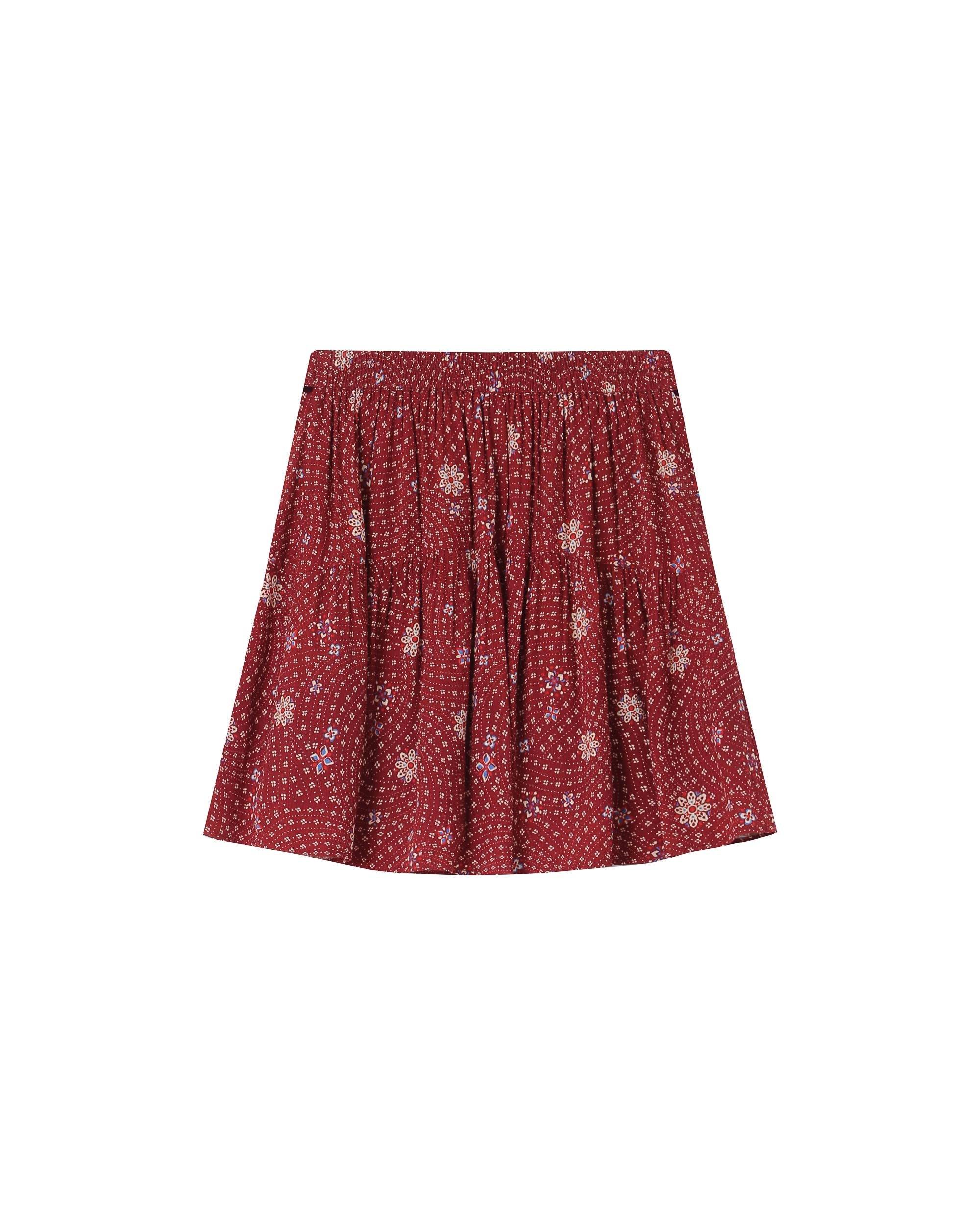 Jupe imprimée fleurs terracotta Staicy