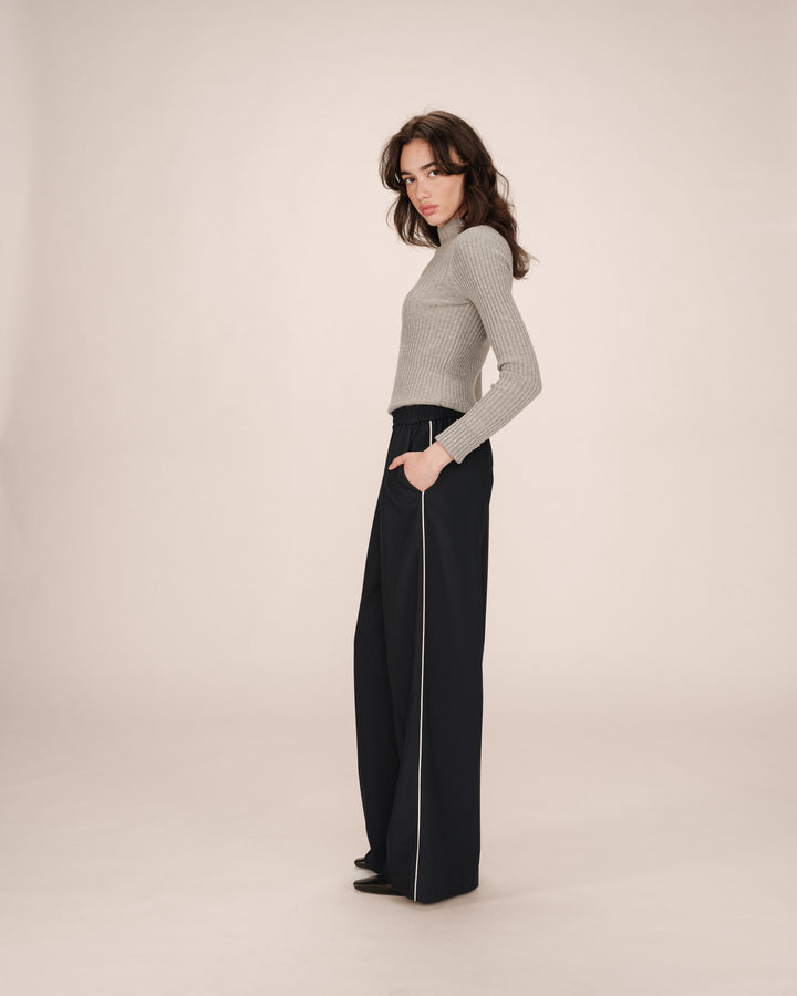 Pantalon large marine Sweeney