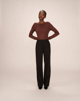 Pantalon tailleur noir Stewart
