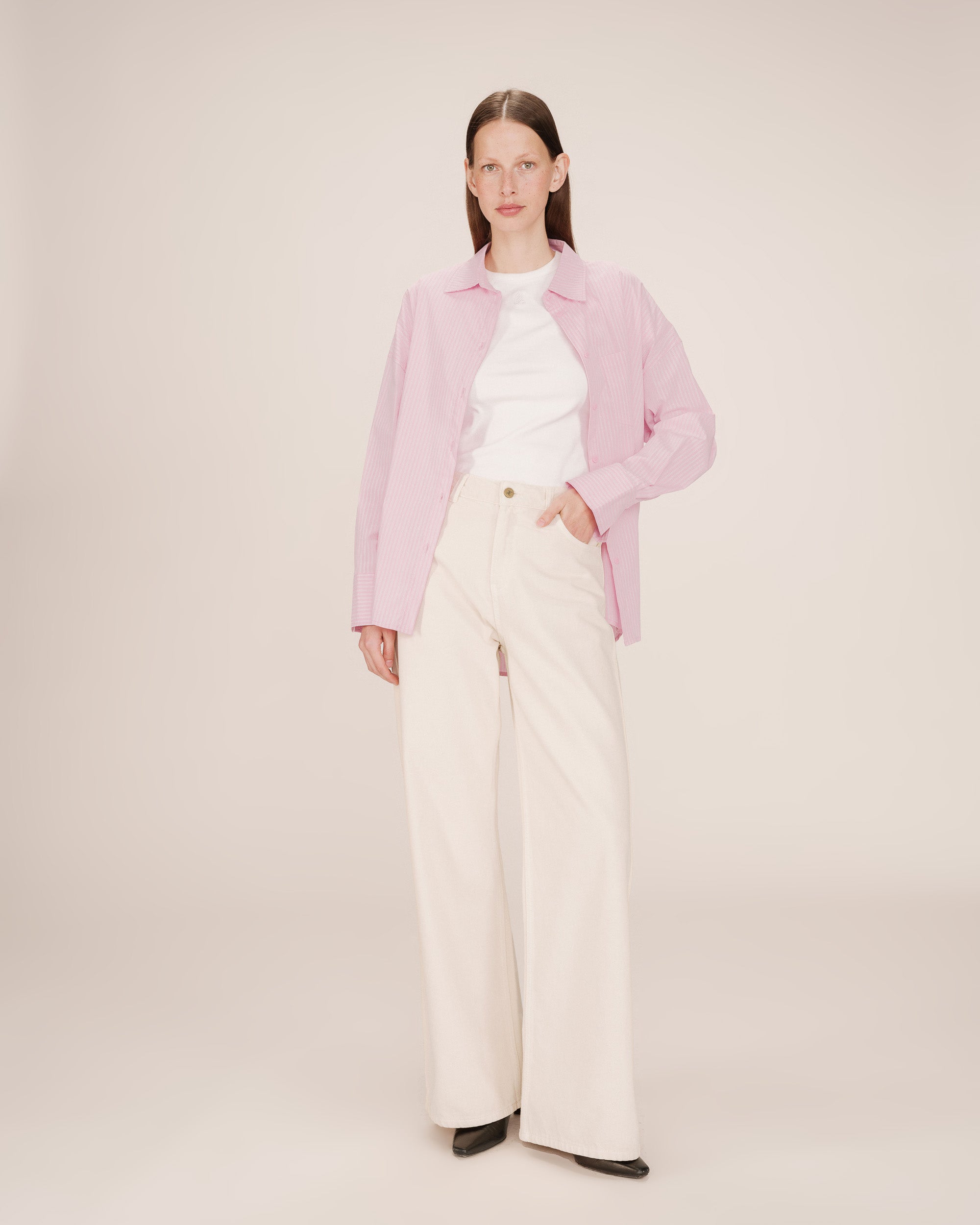 Striped shirt pink crystal Storm