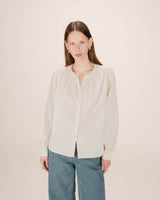 Striped shirt ecru Sissi