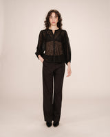 Blouse en dentelle noir Sophia