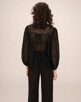 Blouse en dentelle noir Sophia