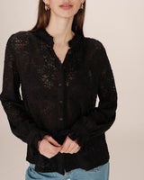 Blouse en dentelle noir Swing