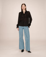 Blouse en dentelle noir Swing