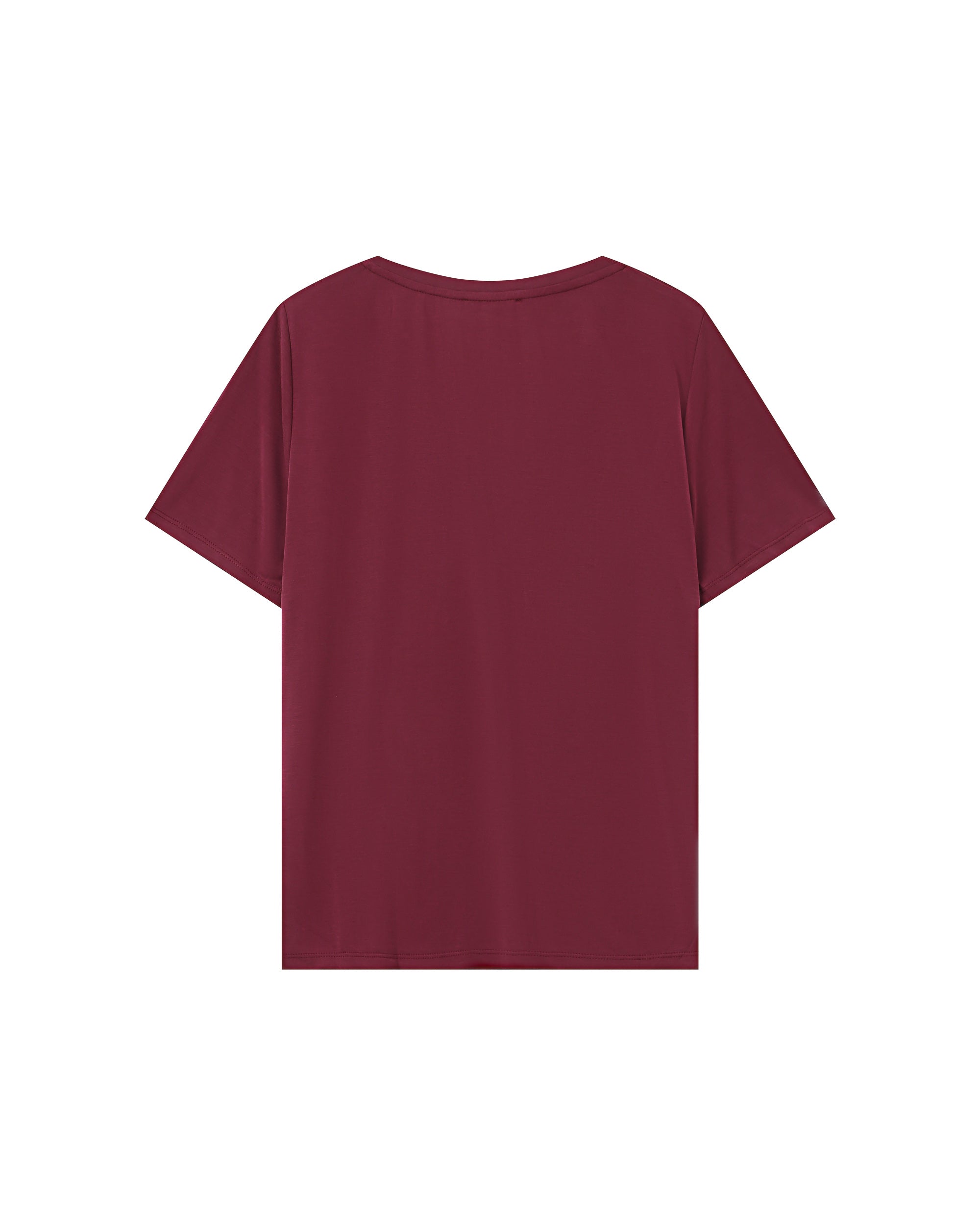 Modal t-shirt burgundy Song
