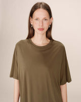T-shirt en modal vert foret Santo