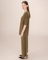 T-shirt en modal vert foret Santo