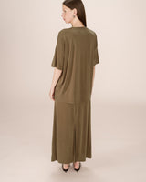 T-shirt en modal vert foret Santo