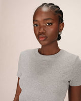 T-shirt col rond gris Sure