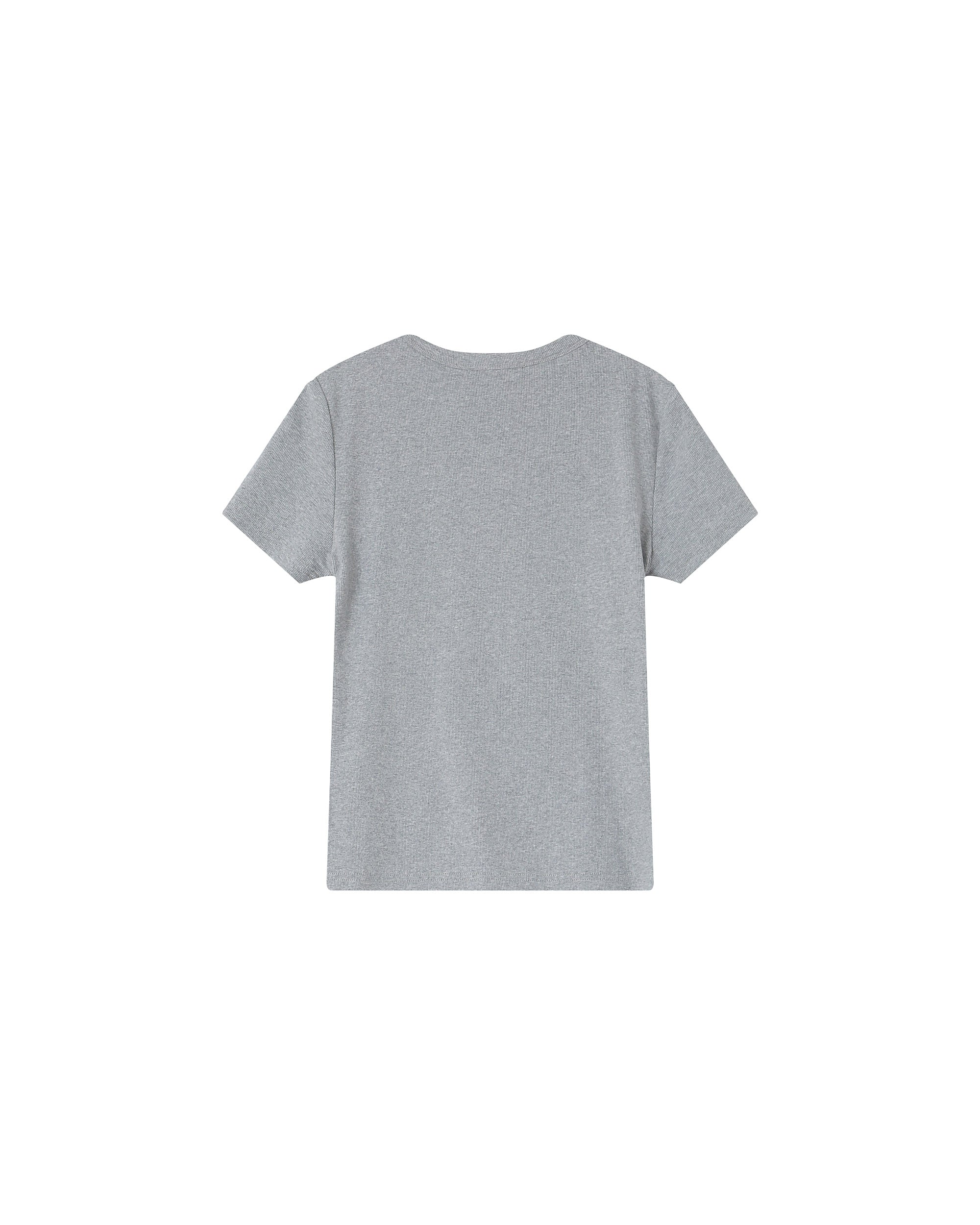 T-shirt col rond gris Sure