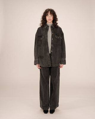 CHEMISE BLACK WASHED SYDNEY
