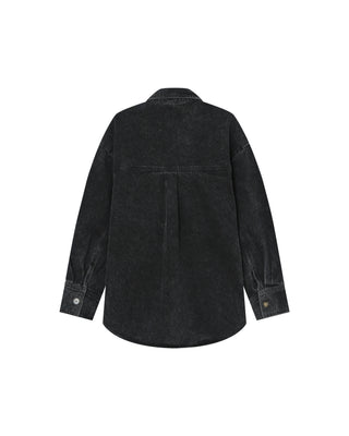 CHEMISE BLACK WASHED SYDNEY