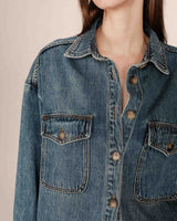 Surchemise oversize vintage blue Sydney