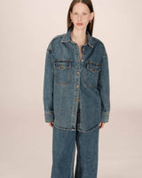 Surchemise oversize vintage blue Sydney