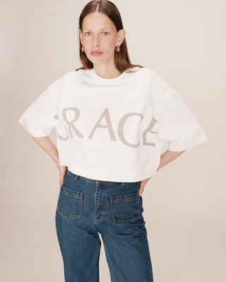 T-SHIRT TAUPE STAR