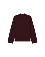 High neck sweater burgundy Salty