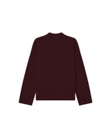 High neck sweater burgundy Salty
