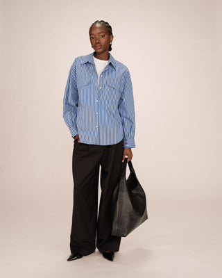 CHEMISE BLEU FOSSILE SORBET