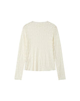 Sheer lace top ecru Shady