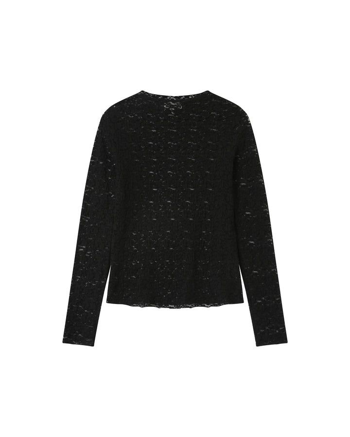 Top en dentelle transparent noir Shady