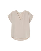Flowy v-neck top ecru Season