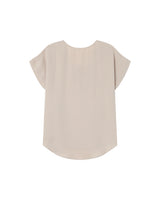 Flowy v-neck top ecru Season