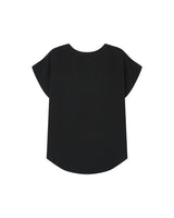 Flowy v-neck top black Season