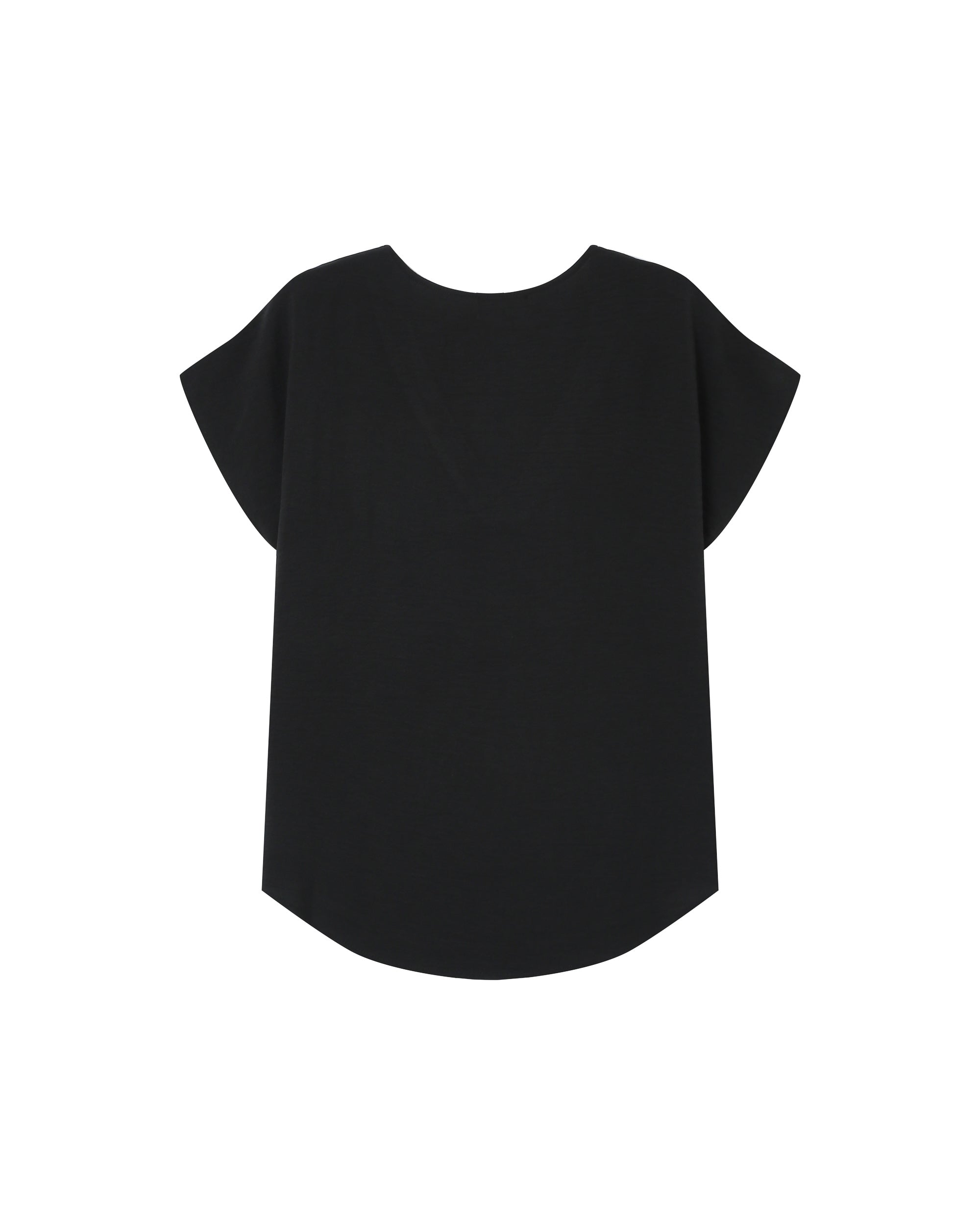 Flowy v-neck top black Season