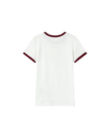 Embroidered monogram t-shirt ecru Sany