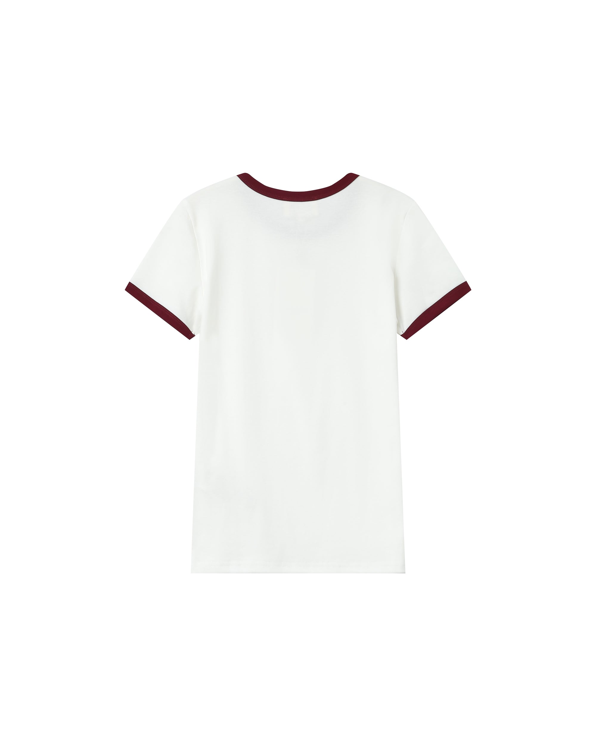 Embroidered monogram t-shirt ecru Sany