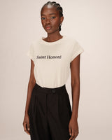 Graphic t-shirt beige Sorentino