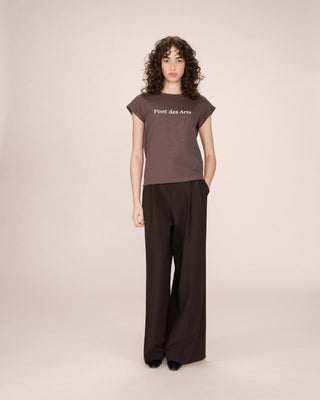 T-SHIRT CHATAIGNE SORENTINO