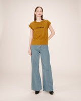 Graphic t-shirt ocher Sorentino