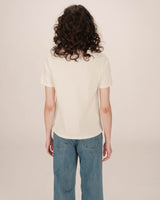 Graphic t-shirt beige Samory