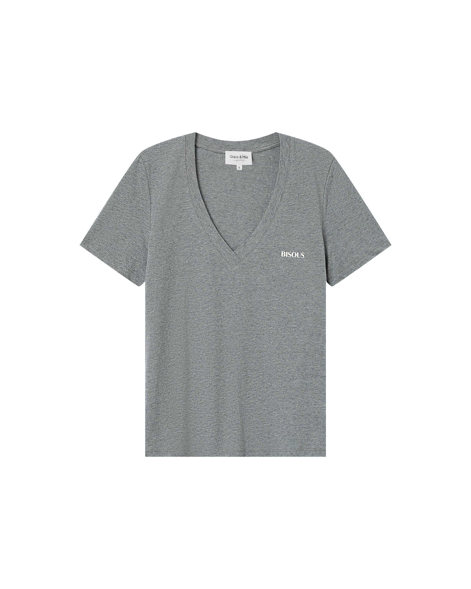 Graphic t-shirt gray Samory