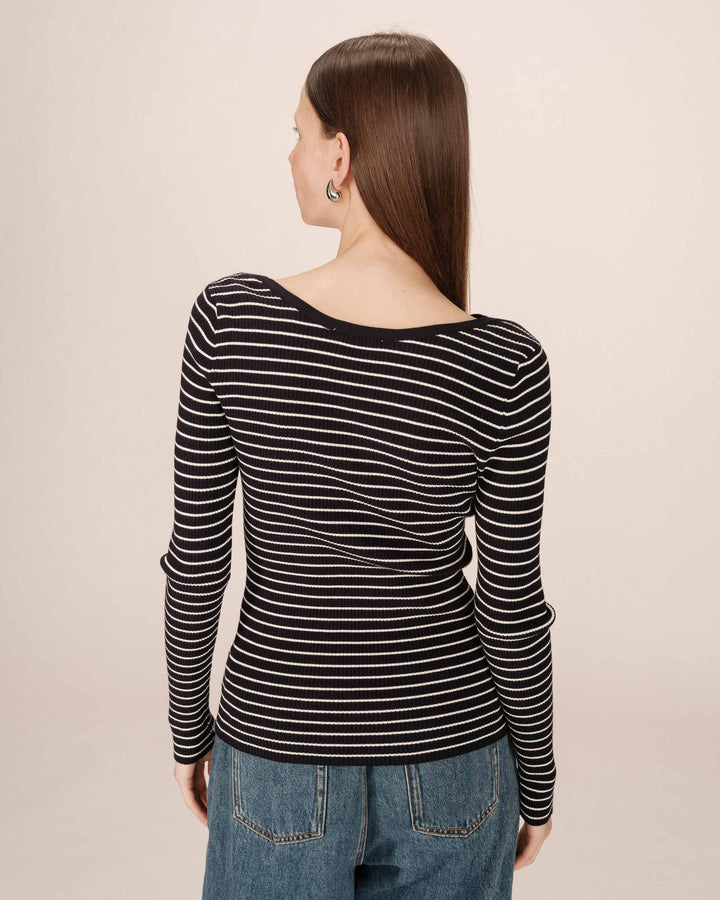 Sailor striped sweater marine Samedi