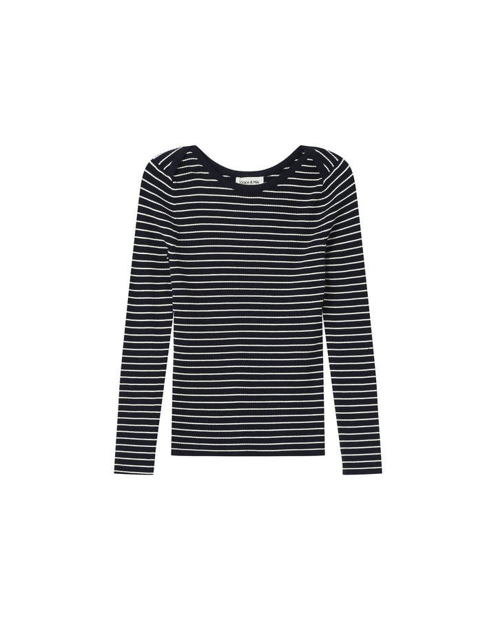 Sailor striped sweater marine Samedi