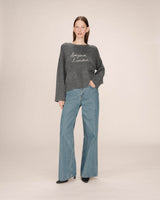 Embroidered sweater anthracite Saints