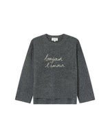 Embroidered sweater anthracite Saints