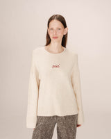 Embroidered sweater burgundy Saints