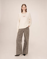 Embroidered sweater burgundy Saints