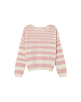 Striped sweater cristal rose Sand
