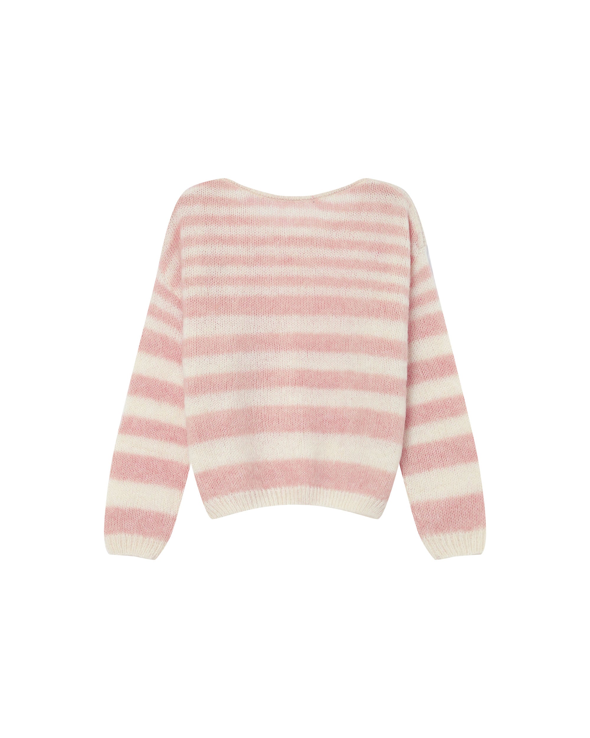 Striped sweater cristal rose Sand
