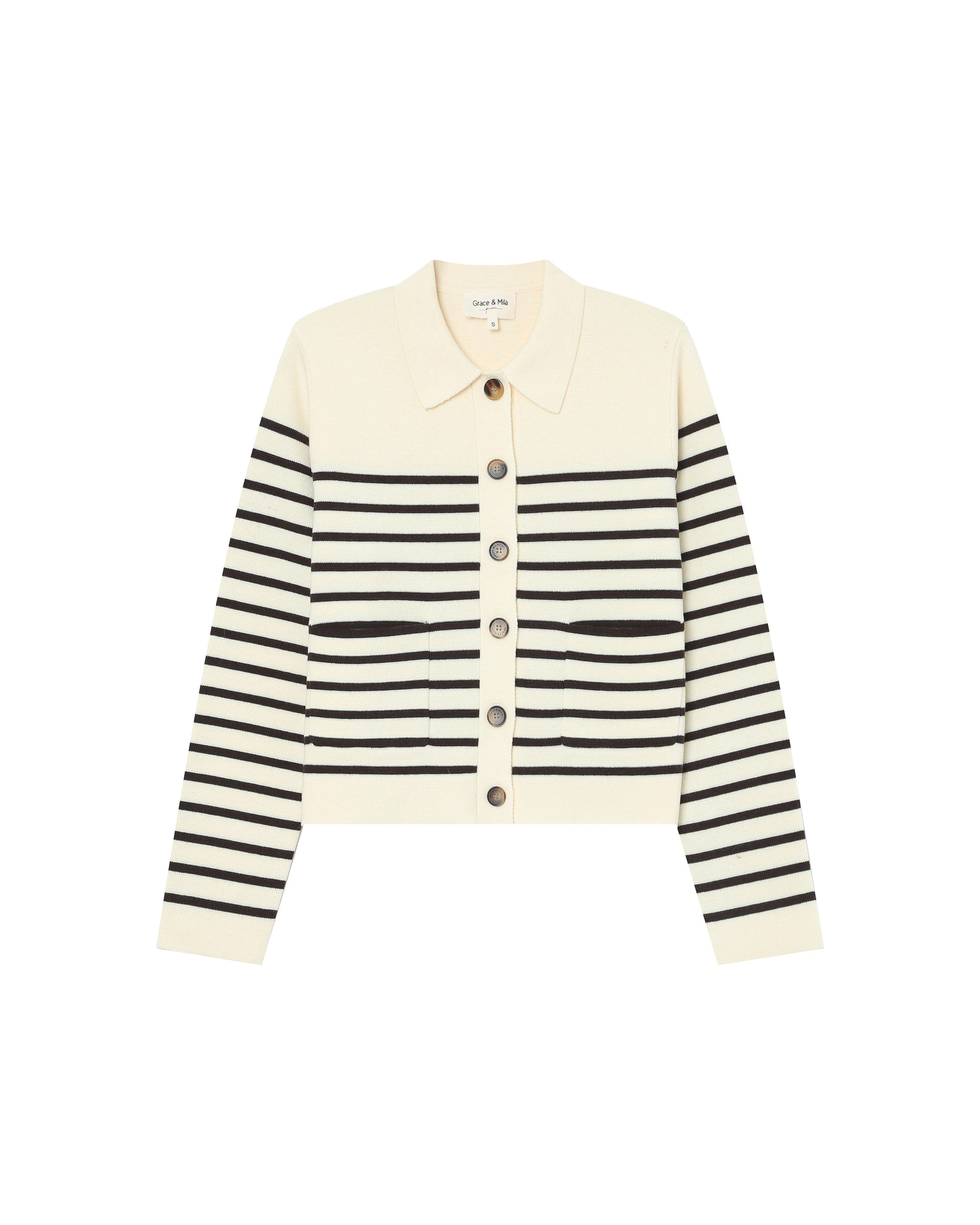 Buttoned cardigan ecru Sailor